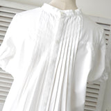 サカイ フリル ドッキング Tシャツ ブラウス ホワイト レディース - NEWSED