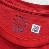 ポロラルフローレン ロゴ 刺繍 Tシャツ レッド - NEWSED