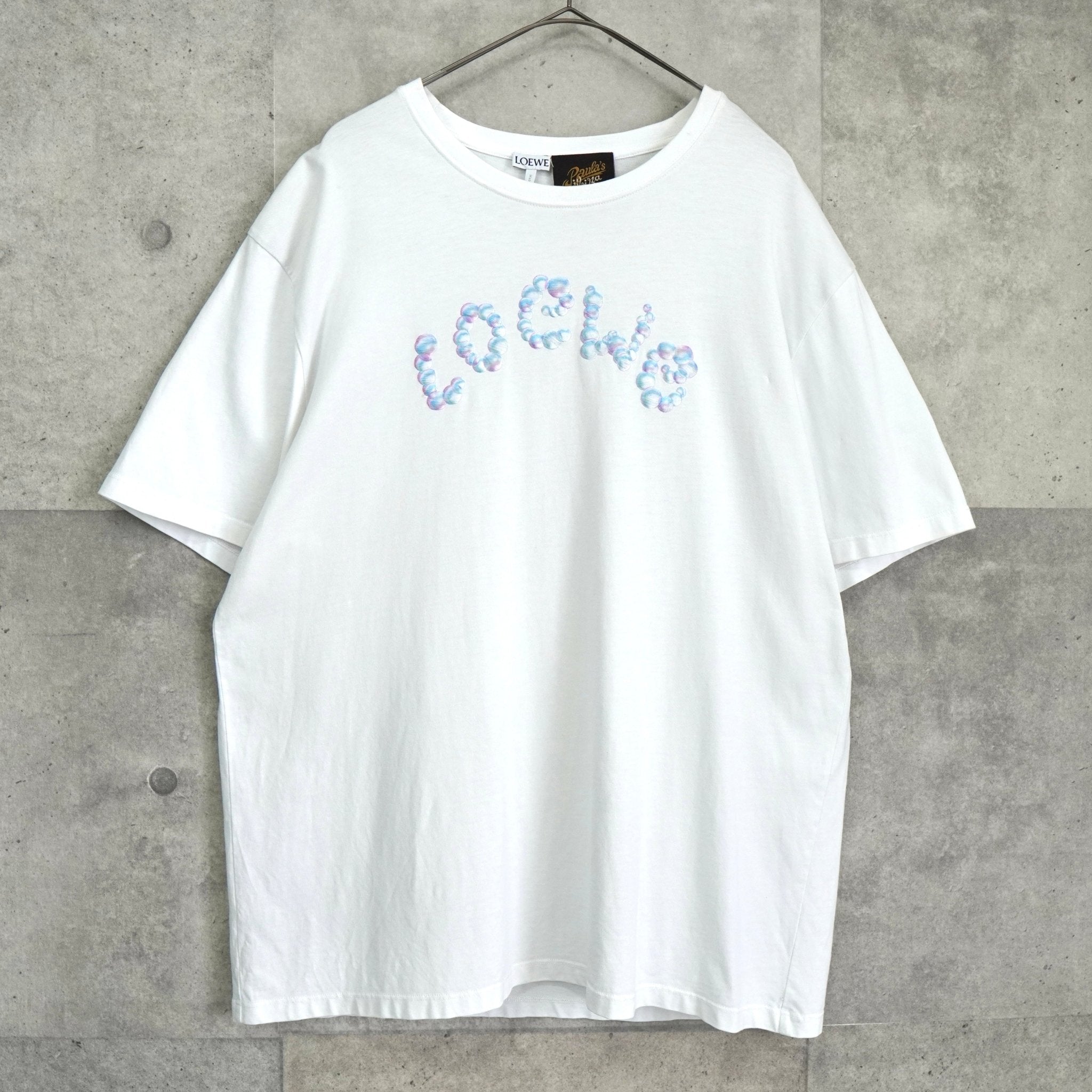 ロエベ バブル ロゴ 刺繍 Tシャツ ホワイト | ブランド古着を