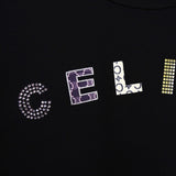 セリーヌ ロゴ Tシャツ カットソー 半袖トップス レディース ブラック - NEWSED