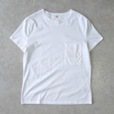 エルメス ロゴ 刺繍 ポケット Tシャツ ホワイト - NEWSED