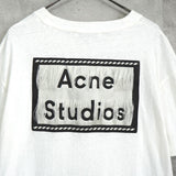 アクネストゥディオズ バックロゴ オーバーサイズ Tシャツ ホワイト - NEWSED