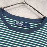 ポロ バイ ラルフローレン ロゴ刺繍 ボーダー柄 Tシャツ マルチカラー - NEWSED