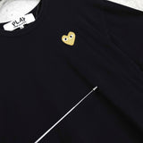 プレイ コムデギャルソン ハートロゴ Tシャツ ブラック - NEWSED