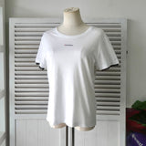 レッド ヴァレンティノ ロゴ ドット レース袖 Tシャツ ホワイト レディース - NEWSED