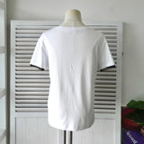 レッド ヴァレンティノ ロゴ ドット レース袖 Tシャツ ホワイト レディース - NEWSED