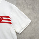 プレイ コムデギャルソン ハートロゴ Tシャツ ホワイト - NEWSED