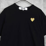 プレイ コムデギャルソン ハートロゴ Tシャツ ブラック - NEWSED