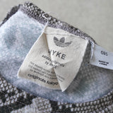 アディダス × ハイク ビッグ トレフォイルロゴ パイソン柄 フレンチスリーブ Tシャツ カーキ レディース - NEWSED