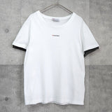 レッド ヴァレンティノ ロゴ ドット レース袖 Tシャツ ホワイト レディース - NEWSED