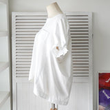 サカイ フリル ドッキング Tシャツ ブラウス ホワイト レディース - NEWSED