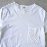エルメス ロゴ 刺繍 ポケット Tシャツ ホワイト - NEWSED