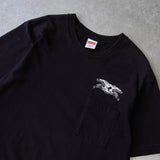 シュプリーム アンチヒーロー イーグル ポケット Tシャツ ブラック - NEWSED