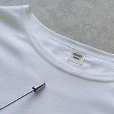 エルメス ロゴ 刺繍 ポケット Tシャツ ホワイト - NEWSED