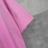 バレンシアガ ロゴ ダメージ加工 オーバーサイズ Tシャツ ピンク - NEWSED