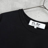 プレイ コムデギャルソン ハートロゴ Tシャツ ブラック - NEWSED