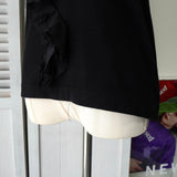 コムデギャルソン フリル レース Tシャツ ブラック レディース - NEWSED