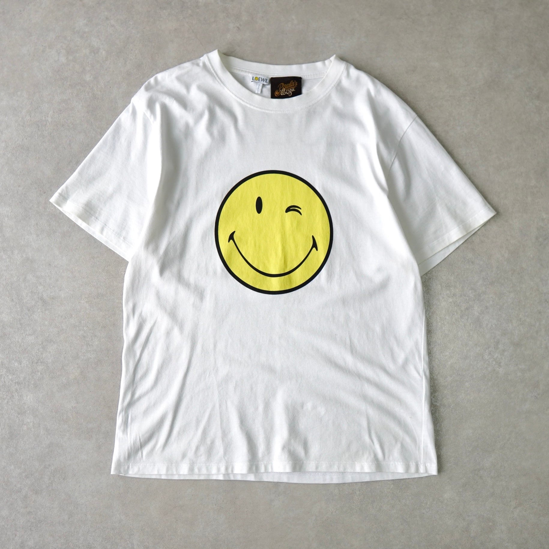 Loewe Paula's Ibiza Smiley T-shirt in white | ブランド古着を扱う