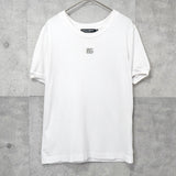 ドルチェ&ガッバーナ ラインストーン ワンポイントロゴ Tシャツ チビT ホワイト レディース - NEWSED