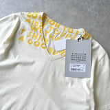 メゾンマルジェラ エイズT Vネック Tシャツ 半袖トップス イエロー タグ付き未使用品 - NEWSED