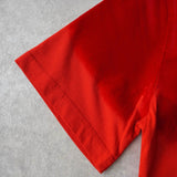 メゾン マルジェラ エイズT 異素材切り替え ベロア Vネック Tシャツ 半袖トップス レッド タグ付き未使用品 - NEWSED