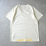 メゾンマルジェラ エイズT Vネック Tシャツ 半袖トップス イエロー タグ付き未使用品 - NEWSED