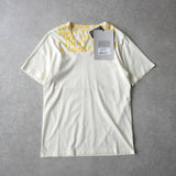 メゾン マルジェラ エイズT Vネック Tシャツ 半袖トップス イエロー タグ付き未使用品 - NEWSED