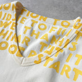 メゾン マルジェラ エイズT Vネック Tシャツ 半袖トップス イエロー タグ付き未使用品 - NEWSED