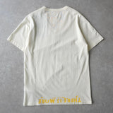 メゾン マルジェラ エイズT Vネック Tシャツ 半袖トップス イエロー タグ付き未使用品 - NEWSED