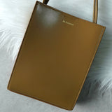 ジルサンダー タングル スモール レザー ショルダーバッグ ブラウン