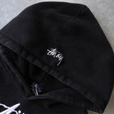 ステューシー USA製 ロゴ 刺繍 パーカー ブラック - NEWSED