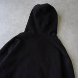 ステューシー USA製 ロゴ 刺繍 パーカー ブラック - NEWSED