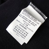 エムエムシックス メゾンマルジェラ Vネック スリット カットソー 半袖トップス ブラック - NEWSED