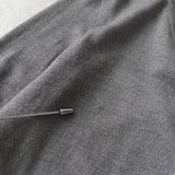 エムエムシックス メゾンマルジェラ Vネック スリット 七分袖 ニット グレー レディース - NEWSED