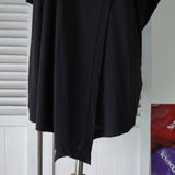 エムエムシックス メゾンマルジェラ Vネック スリット カットソー 半袖トップス ブラック - NEWSED