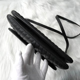 ヴァレンティノ Vステッチ レザー ショルダーバッグ ブラック - NEWSED