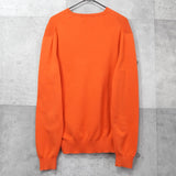 ポロ ラルフローレン ロゴ 刺繍 Vネック ニット オレンジ - NEWSED