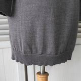 エムエムシックス メゾンマルジェラ Vネック スリット 七分袖 ニット グレー レディース - NEWSED