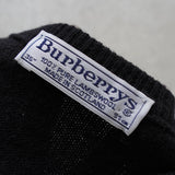 バーバリー ヴィンテージ ロゴ Vネック ニット ブラック - NEWSED