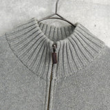 ポロ ラルフローレン ポニーロゴ ドライバーズニット グレー