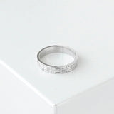 エルメス キリム 指輪 リング WG 750 18K シルバー 箱付き 51サイズ / 10.5号 - NEWSED