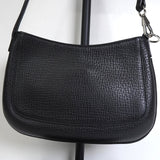 ロエベ ロゴ レザー ミニバッグ アクセサリーポーチ ブラック