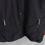 アディダス ナイロンジャケット バックロゴ ハイネック ブラック/レッド XL〜2XL相当 - NEWSED
