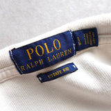 ポロ ラルフローレン ハーフジップ ハイネック スウェット トレーナー ホワイト XL〜2XL相当 - NEWSED