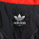 アディダス ナイロンジャケット バックロゴ ハイネック ブラック/レッド XL〜2XL相当 - NEWSED