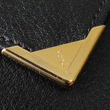 イヴ サンローラン YSLロゴ レザー 長財布 がま口 二つ折り財布 ブラック - NEWSED