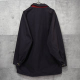 イヴ サンローラン ヴィンテージ リバーシブル YSLロゴ ブルゾン ジャケット ネイビー / アイボリー - NEWSED