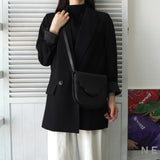 イヴサンローラン ヴィンテージ YSLロゴ レザー ショルダーバッグ ブラック - NEWSED