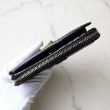 イヴサンローラン YSLロゴ レザー 二つ折り財布 ブラック 箱付き - NEWSED