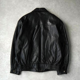 イヴ サンローラン ヴィンテージ YSLロゴ フェイクレザー ブルゾン ブラック メンズ - NEWSED